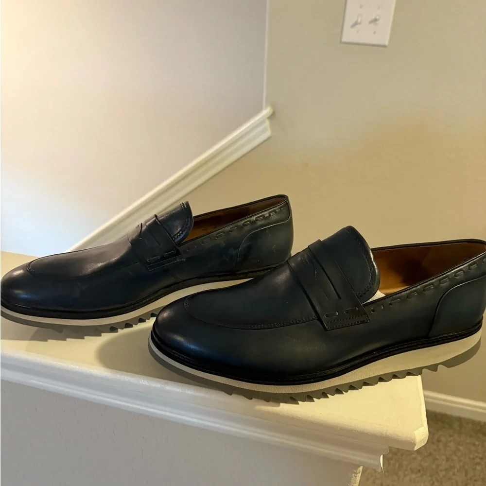 Moral Code Men's Blue Hubert Slip ons Size 13 - Picture 5 of 11